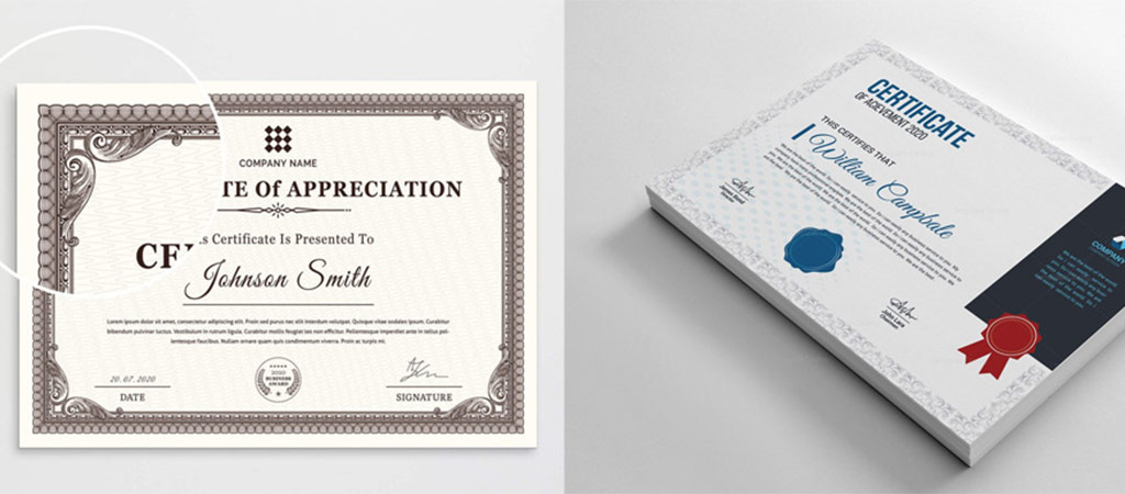 Certificate Printing