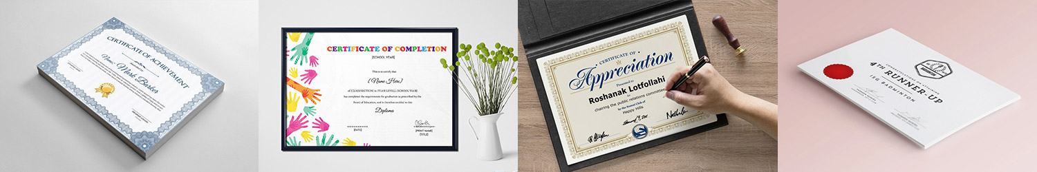 certificate design and printing company