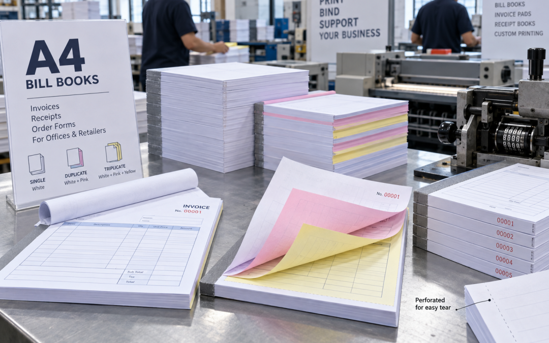 A4 Size Bill Book Printing