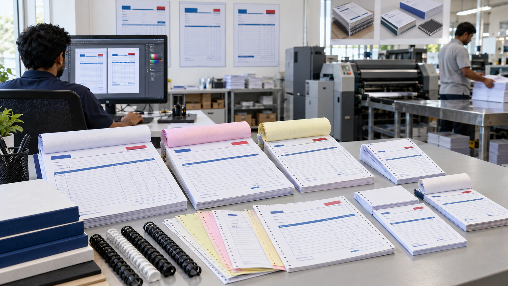 Bill book design and printing in Chennai for invoice receipt cash bill and carbonless books