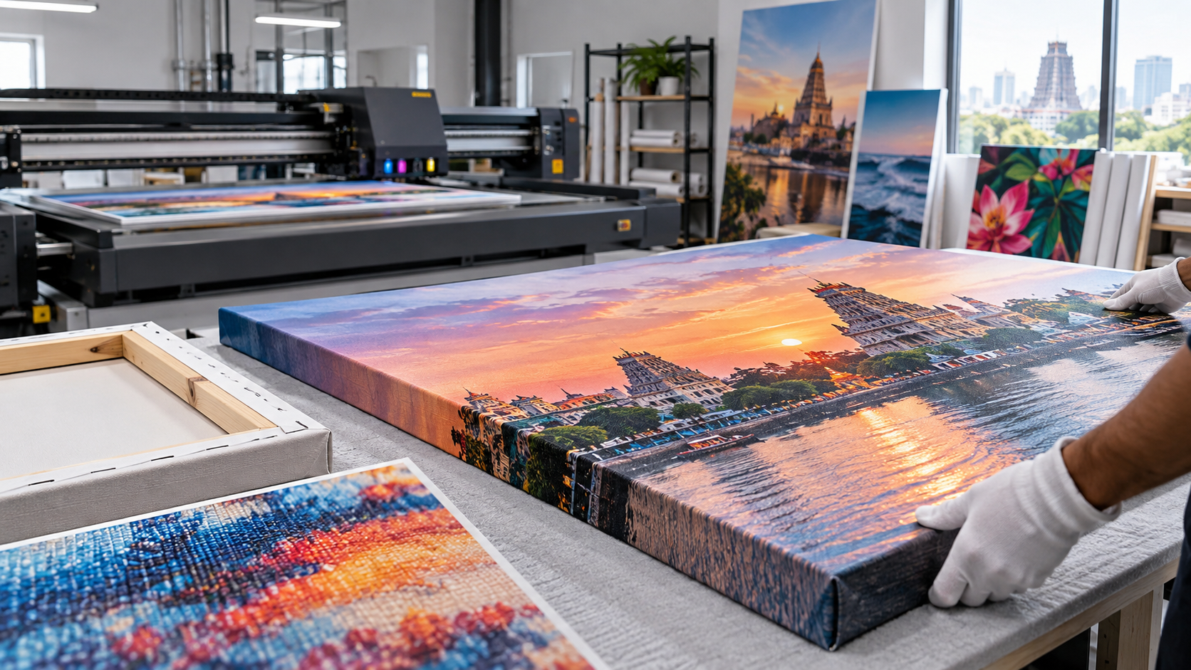 Canvas printing services in Chennai with UV printed wall art by Ultra HD Prints