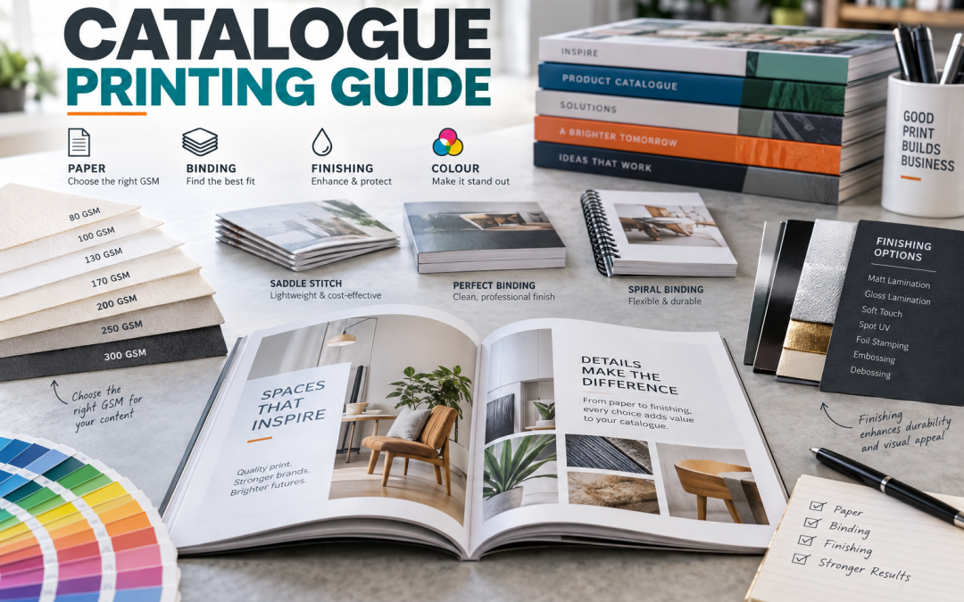 Catalogue Printing Guide: Paper, Binding, GSM & Finishing Options