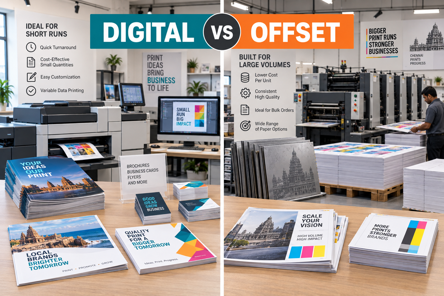 Digital Printing vs Offset Printing: Which Is Best for Your Business? - digital vs offset printing