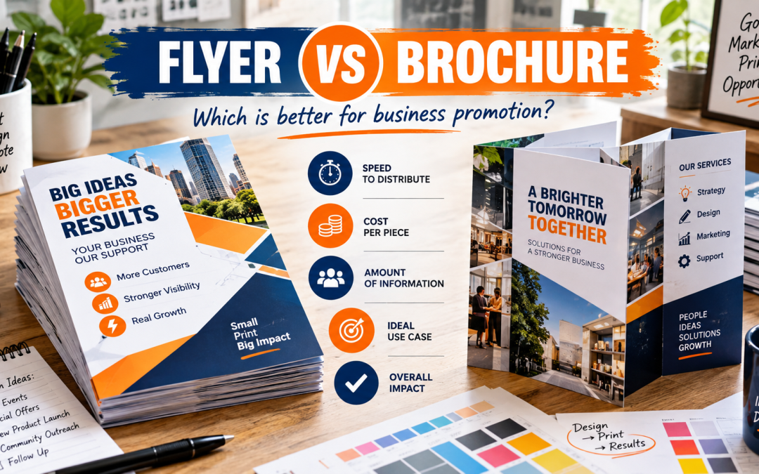 Flyer vs Brochure: Which Is Better for Your Business Promotion?