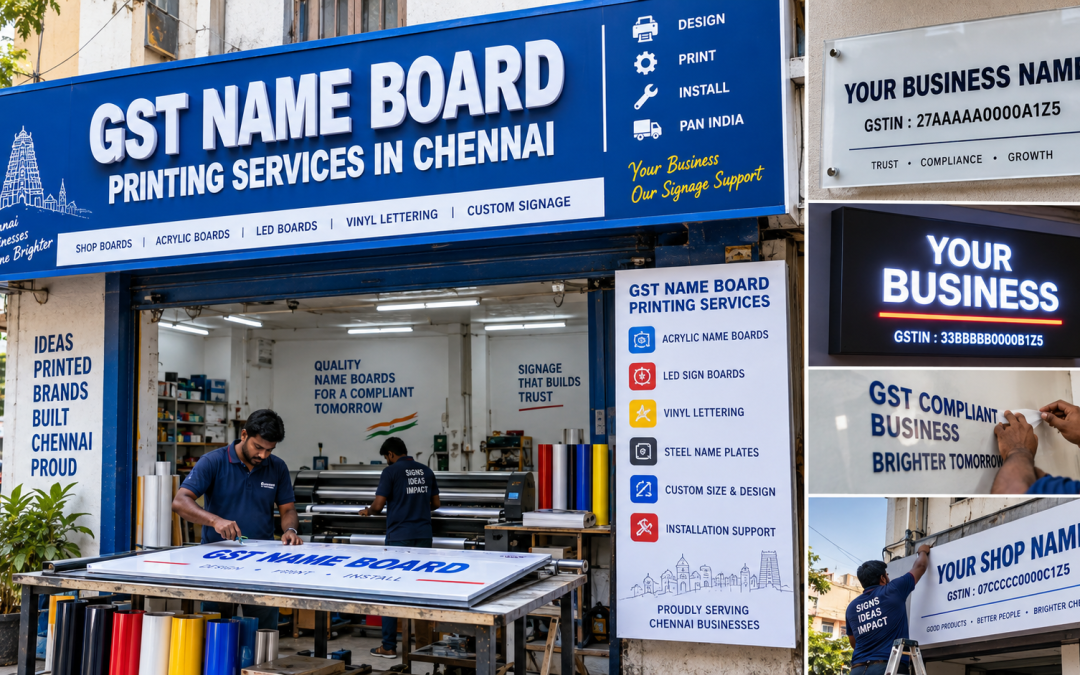 GST Name Board Printing Services in Chennai