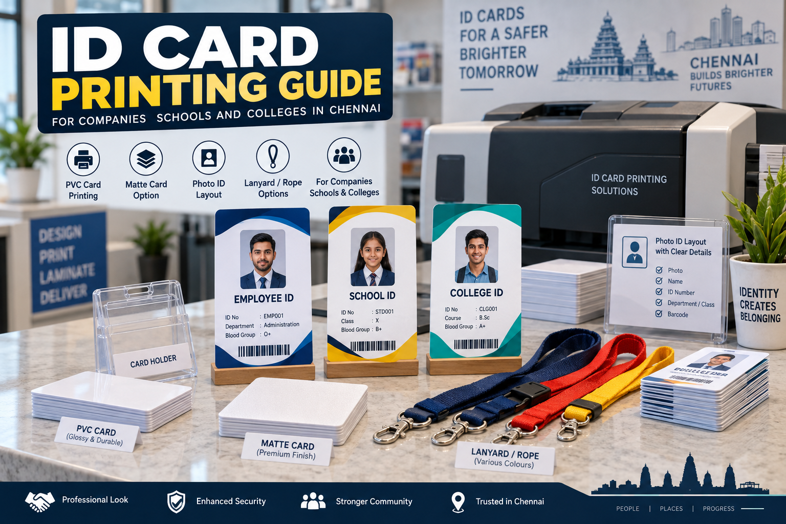 ID Card Printing Guide for Companies, Schools & Colleges - ID card printing Chennai