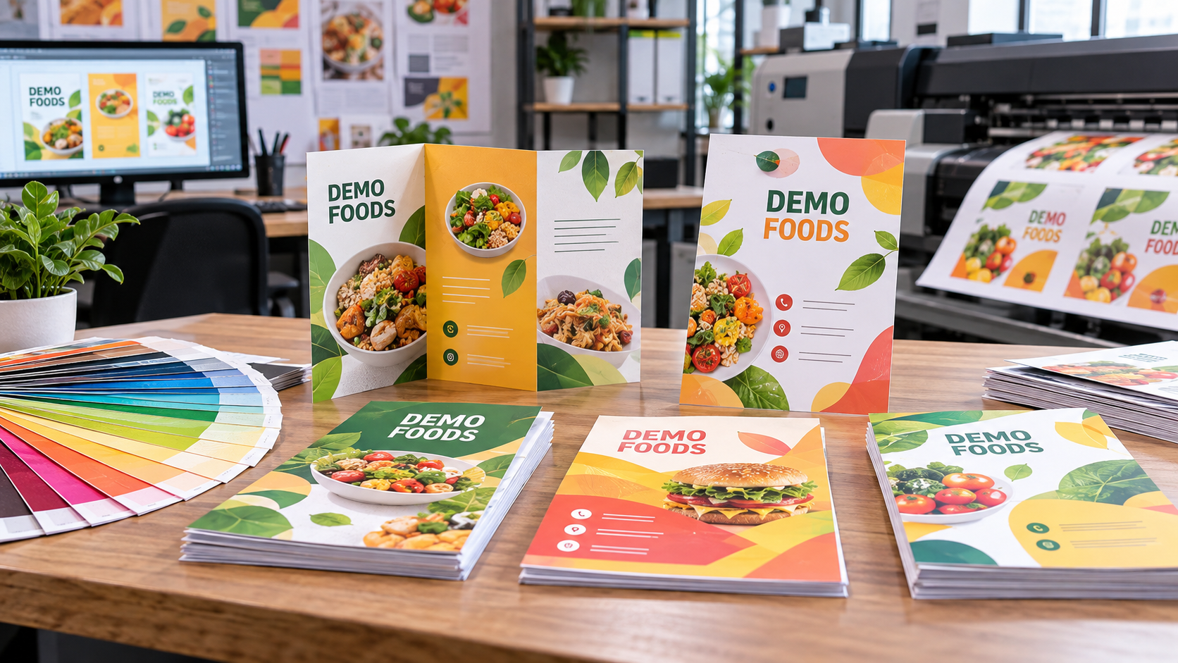 Leaflet design and printing in Chennai with demo company brochure and flyer samples
