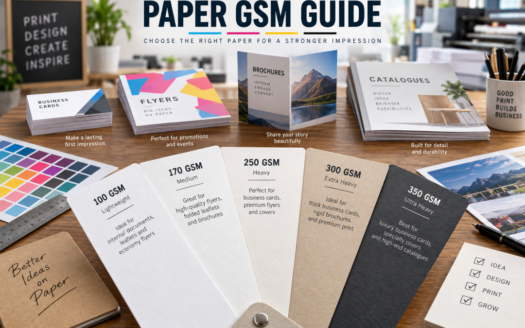 Best Paper GSM for Business Cards, Flyers, Brochures & Catalogues