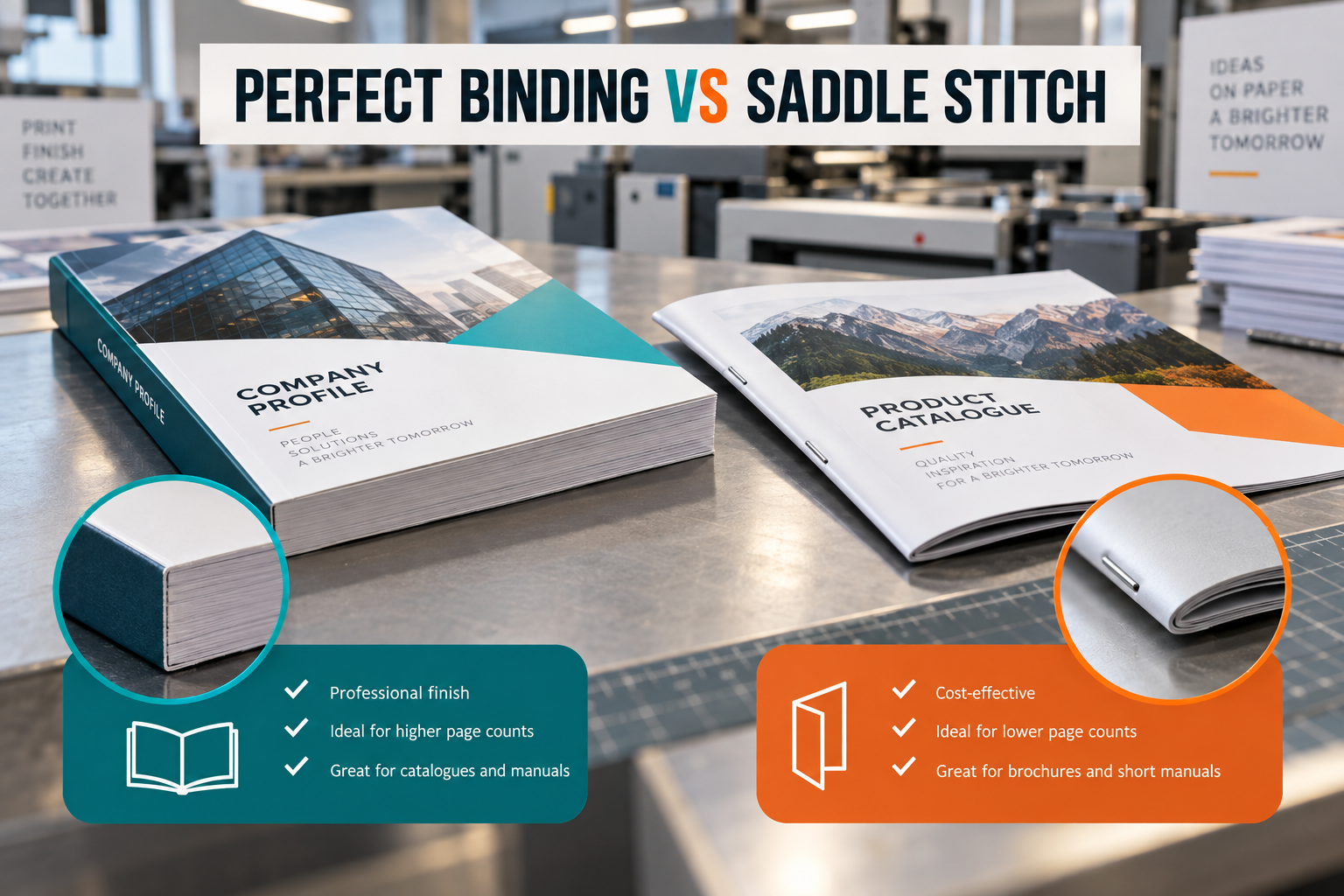 Perfect Binding vs Saddle Stitching: Which Is Best for Your Booklet? - perfect binding vs saddle stitch