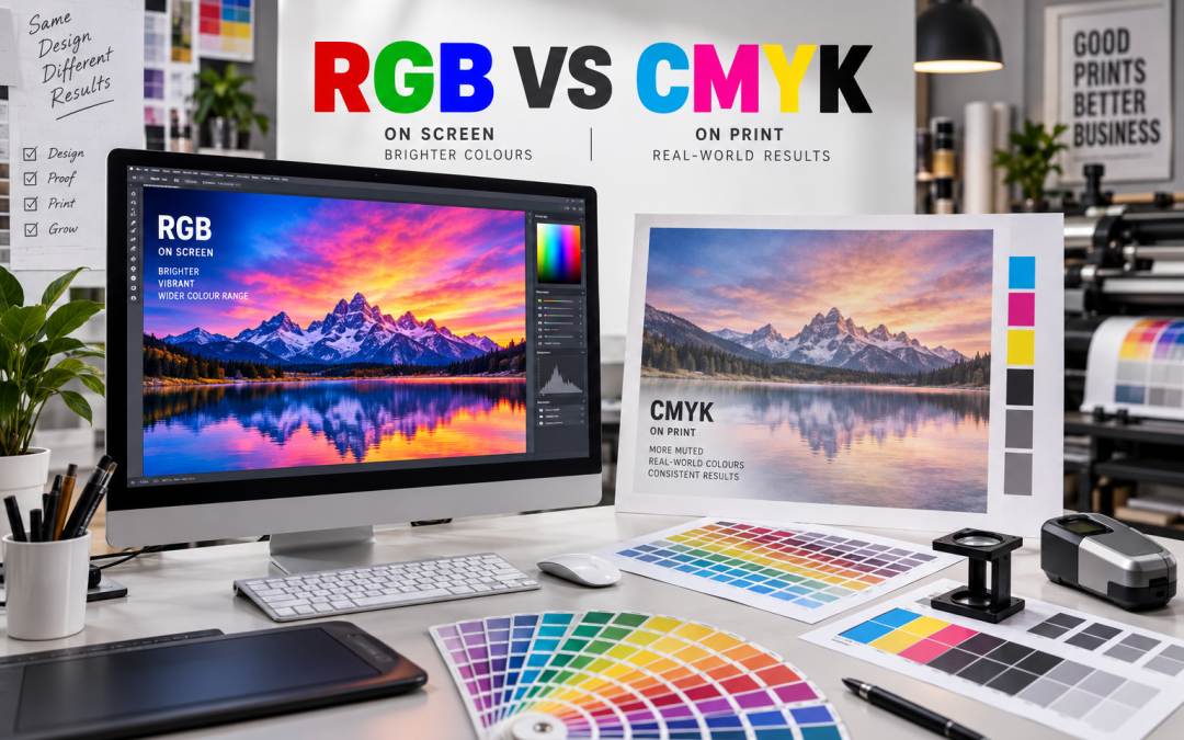RGB vs CMYK: Why Your Printed Colours Look Different from Your Screen