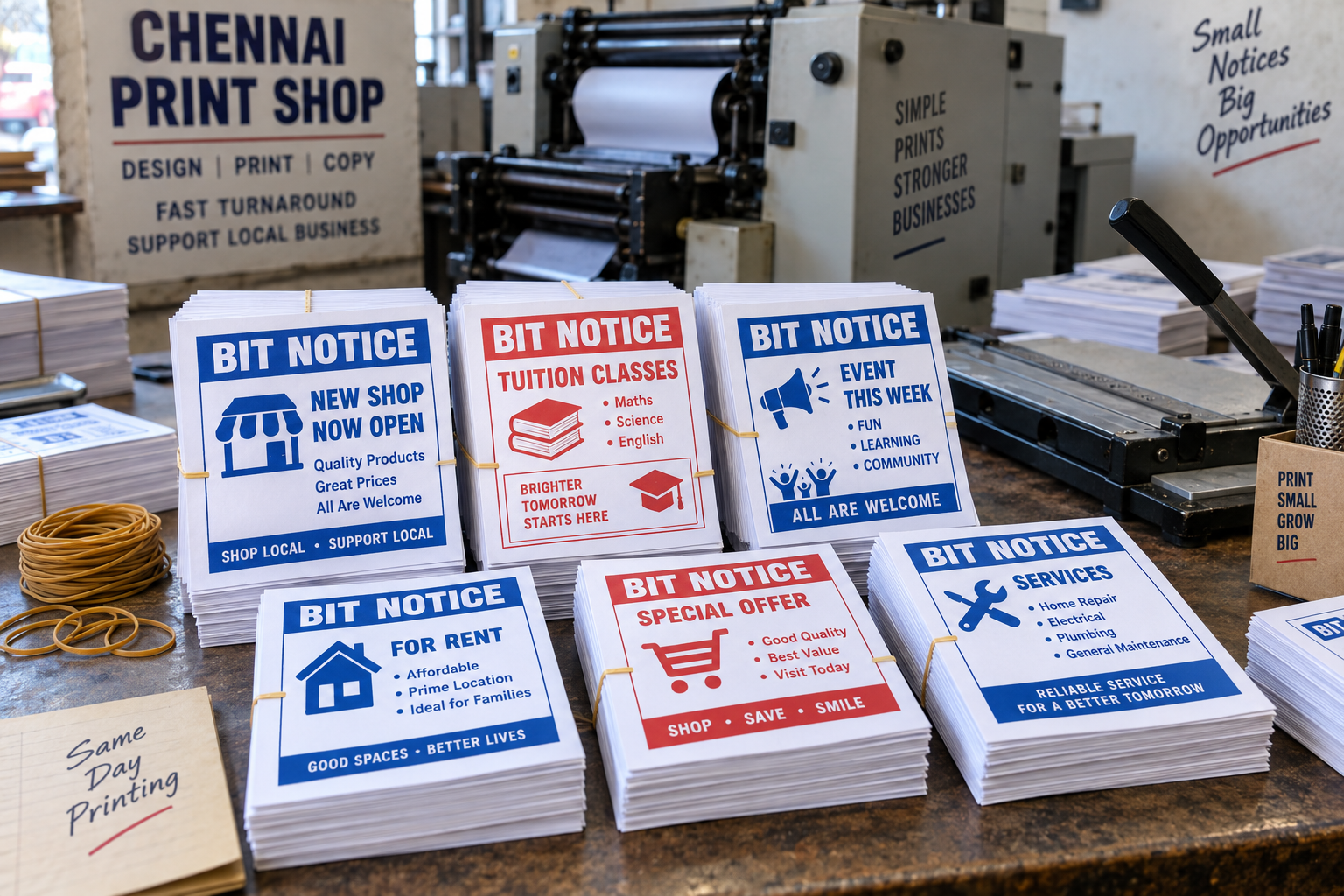 Single Color Bit Notice Printing in Chennai - single color bit notice printing